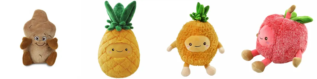 Fruit Collection Plush Soft Stuffed Custom Gift Handmade Toys