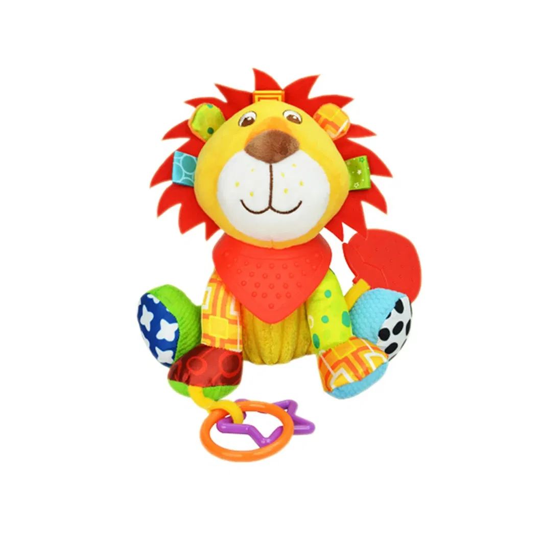 Baby Toys Hanging Ring Bell Teether Plush Animals Educational Toys for Children