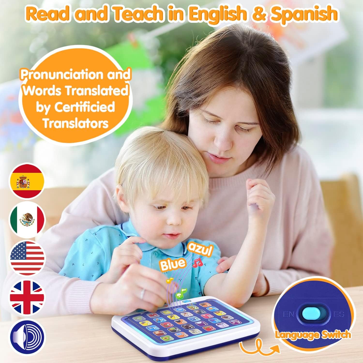 Interactive Kids Learning Pad with Animal Sounds | Factory OEM Customizable Preschool Language Toy