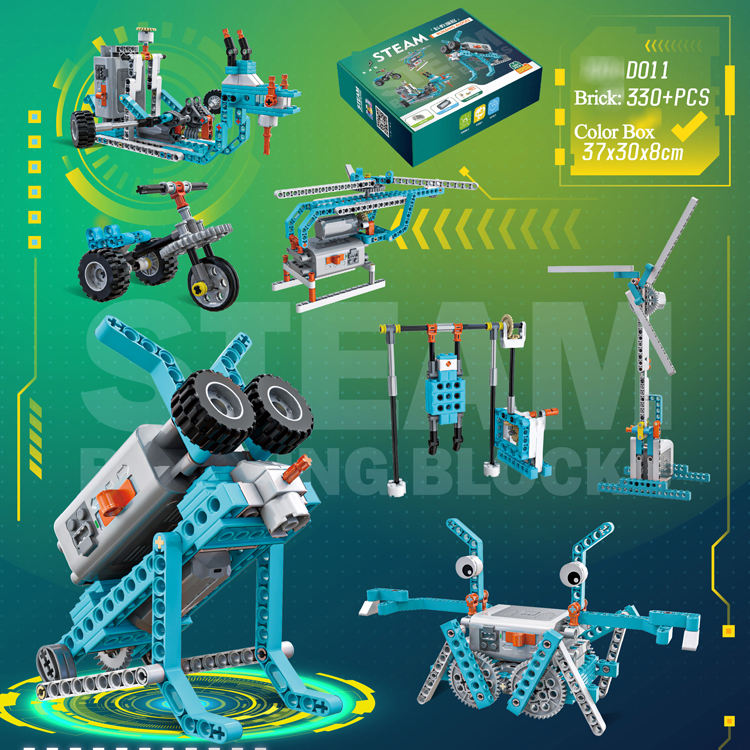 Wholesale Mechanical Engineer Scientific Technical Educational Stem Toy Programming Smart Robot Programable Build Block Set