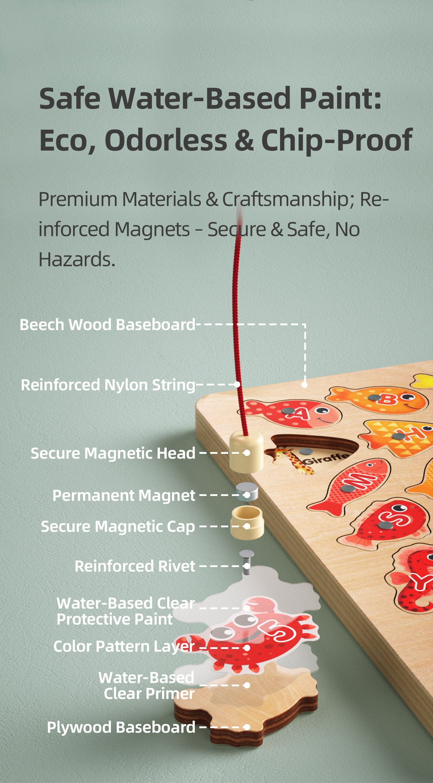 Wooden Montessori Educational Toys Detailed View 8