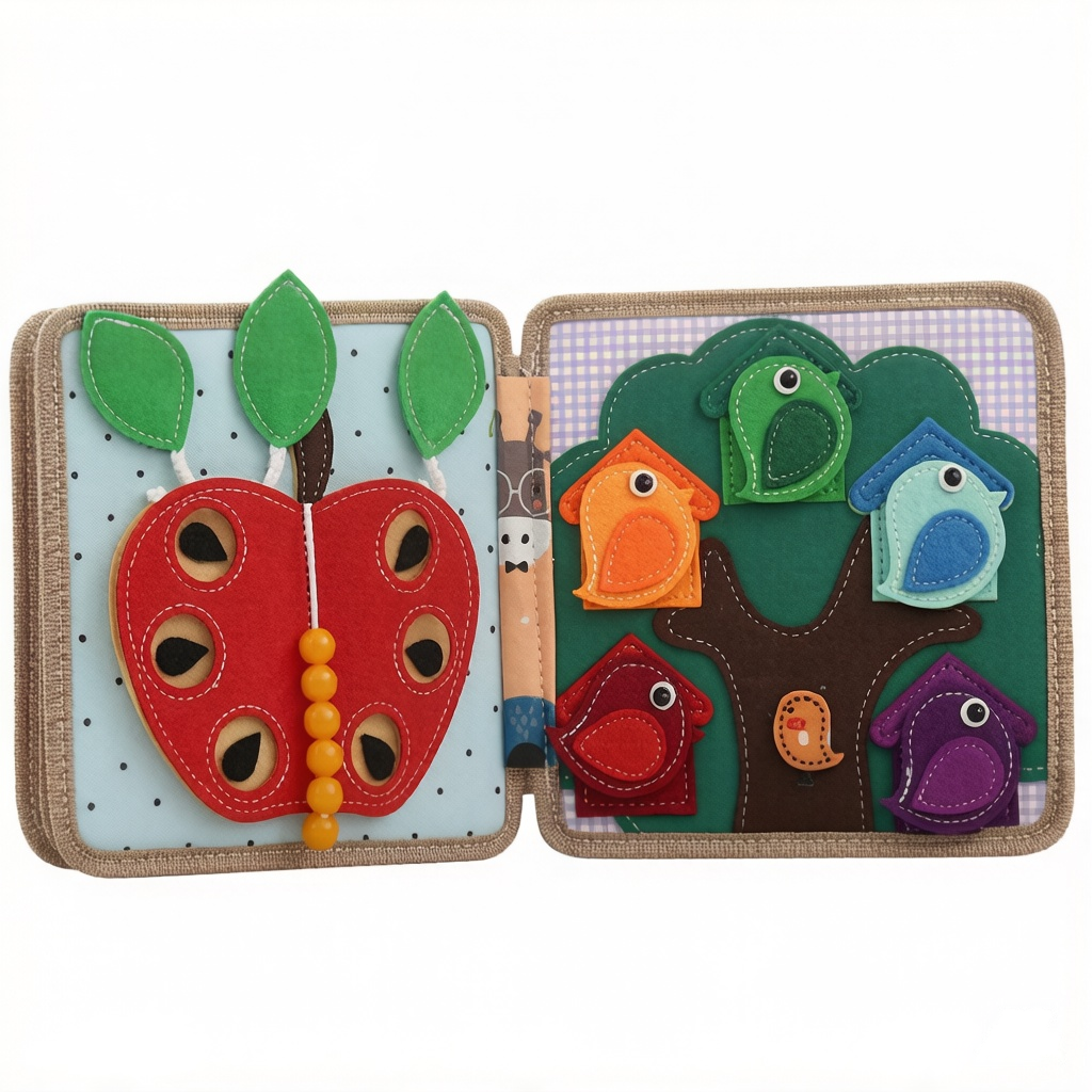 Montessori Busy Book Set, Educational Toys for Toddlers, Sensory Activities Book Other Educational Toys