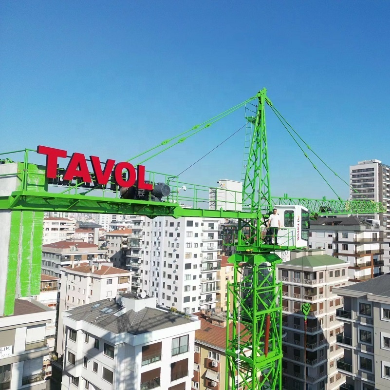 CE Certificate Self-Raising Tower Crane QTZ 5010 5T Construction Crane Price