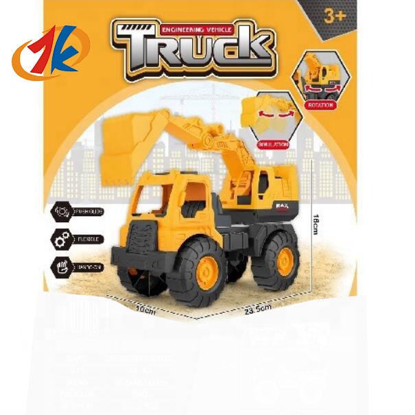 Plastic Construction Vehicles Engineering Toy Set for Kids Including Loader Forklift Crane Tip Lorry Agitating