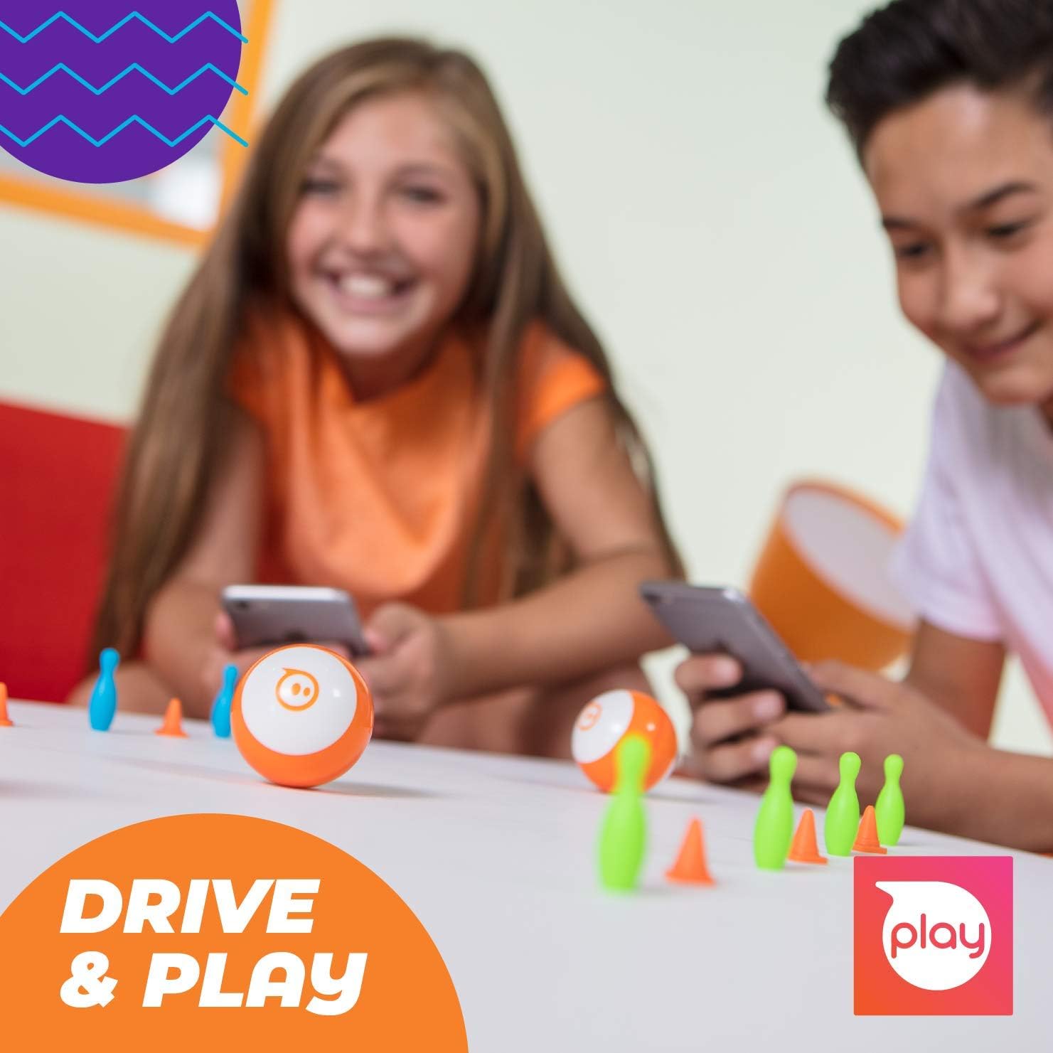 Mini (Blue) Coding Robot Ball Educational Coding Gaming for Interactive Learning Ages 8+ Plastic Battery Included