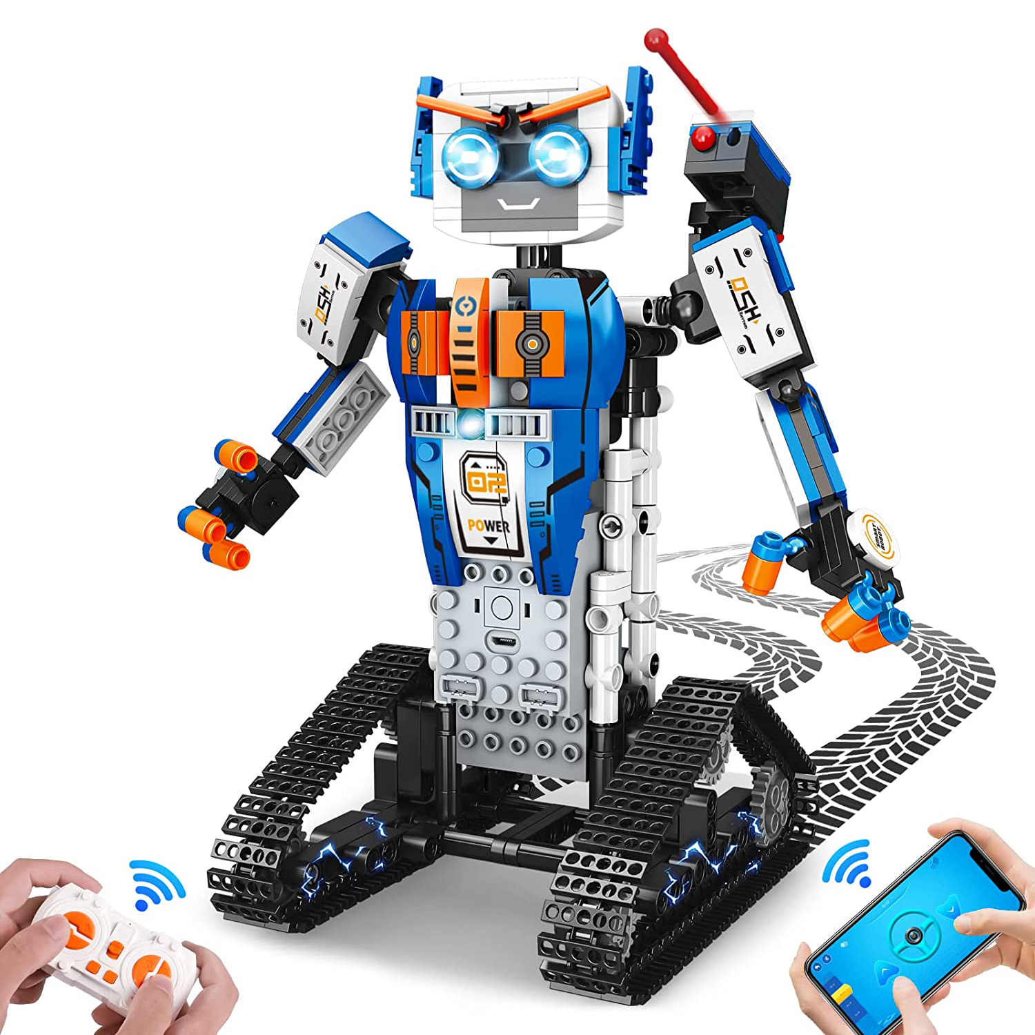 Children Build Code Robot Science Project Kit STEM App-Control Coding Starter Robot Toy for Kids 8+ Ages Challenge