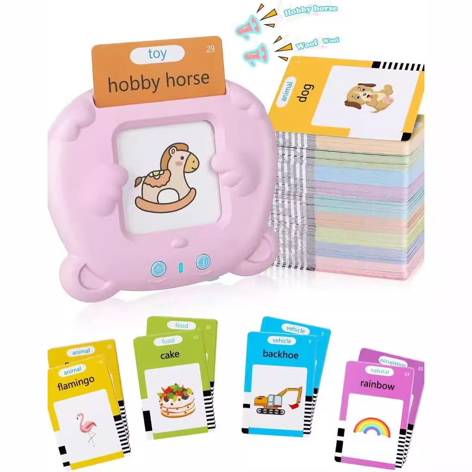 Children Electronic Educational Toys Kid Early Education Learning Machine Custom language Talking Flash Cards Reader