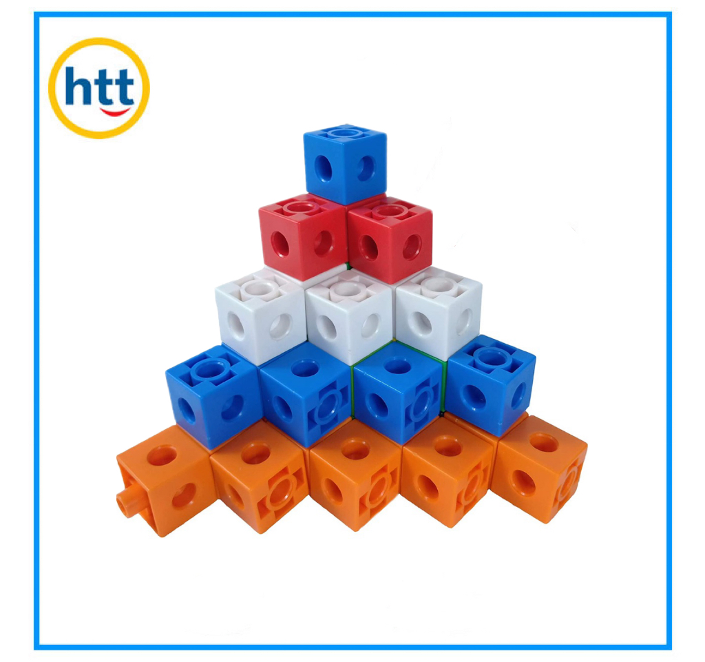 100PCS 10 Colors Multilink Linking Cubes Educational Toy Plastic Kid Toy Mathematics Games Puzzle Toys