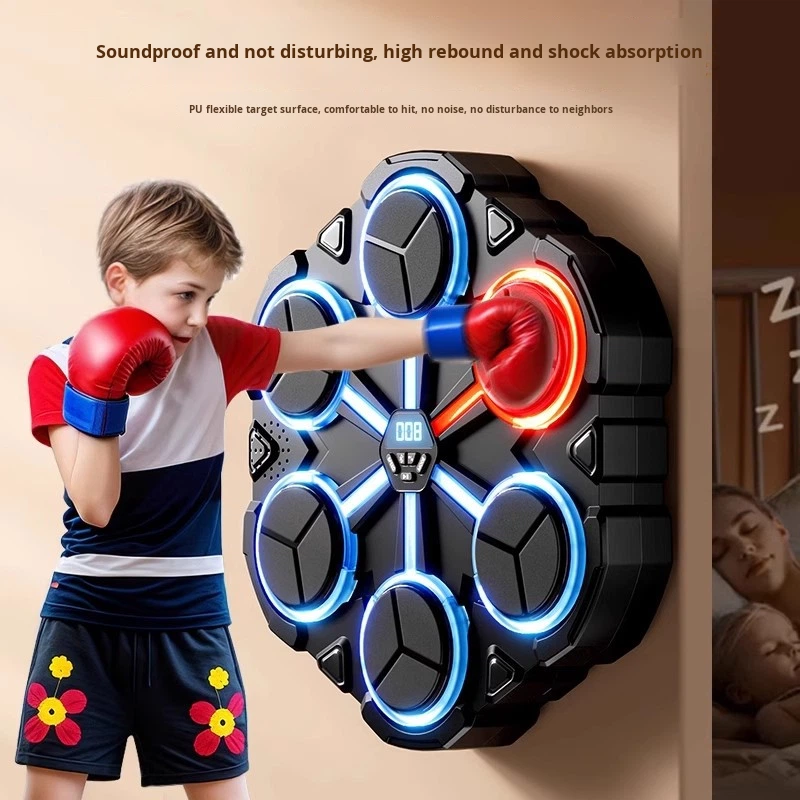 New Design Smart Music Boxing Training Toy New Electronic Music Target Wall Kick Boxing Toy For Adult And Child