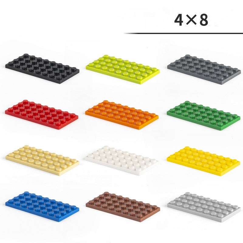 No.3032 3033 3029 3035 3036 MOC Plastic DIY Block Set STEM Educational Kids Games 4X6 4X8 4X12 6X8 6X10 Plate Bulk Toy Model Toy