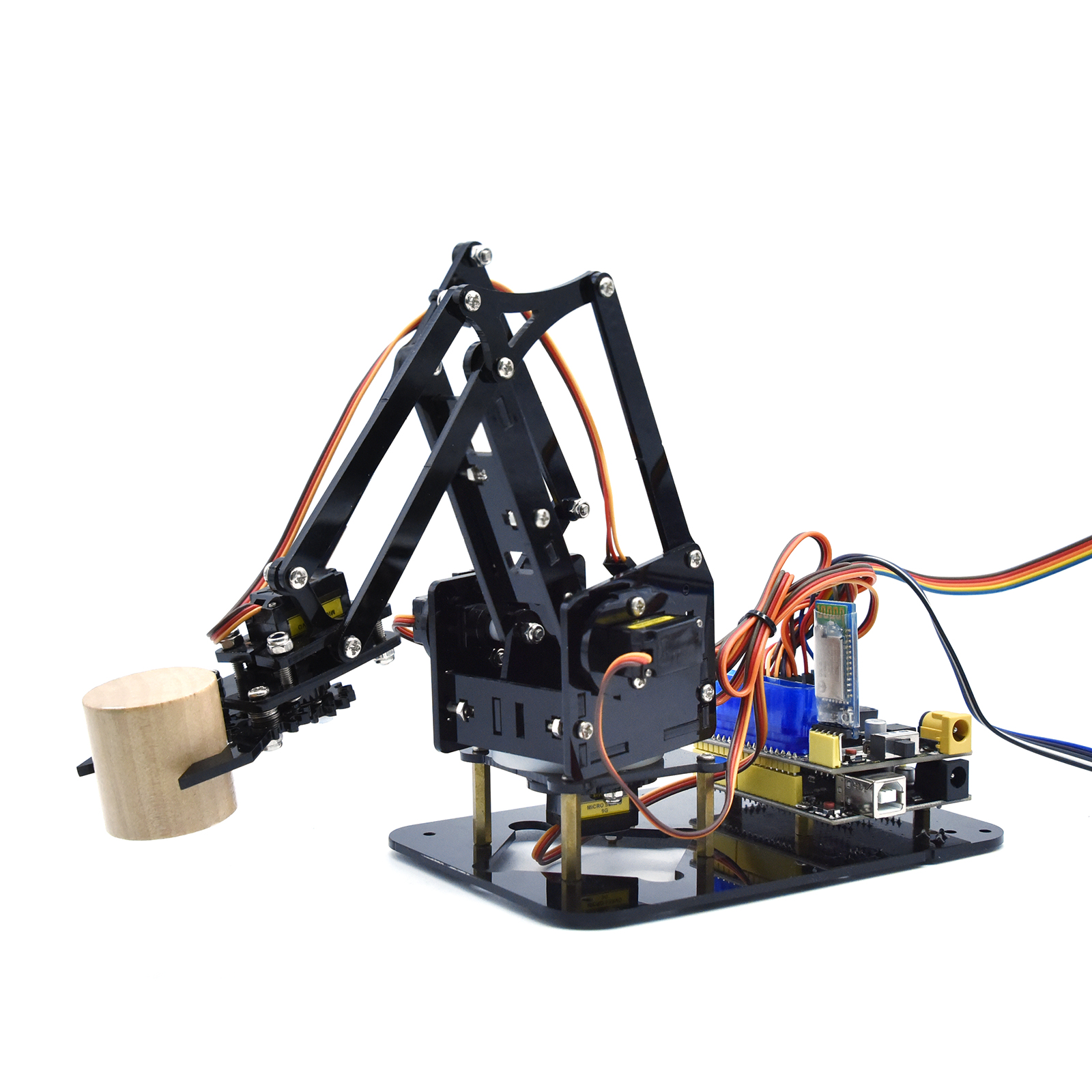 4DOF STEM Toys Robot Mechanical Arm Claw Kit for Arduino DIY Programming Learning Educational 4 Axis Robot Arm