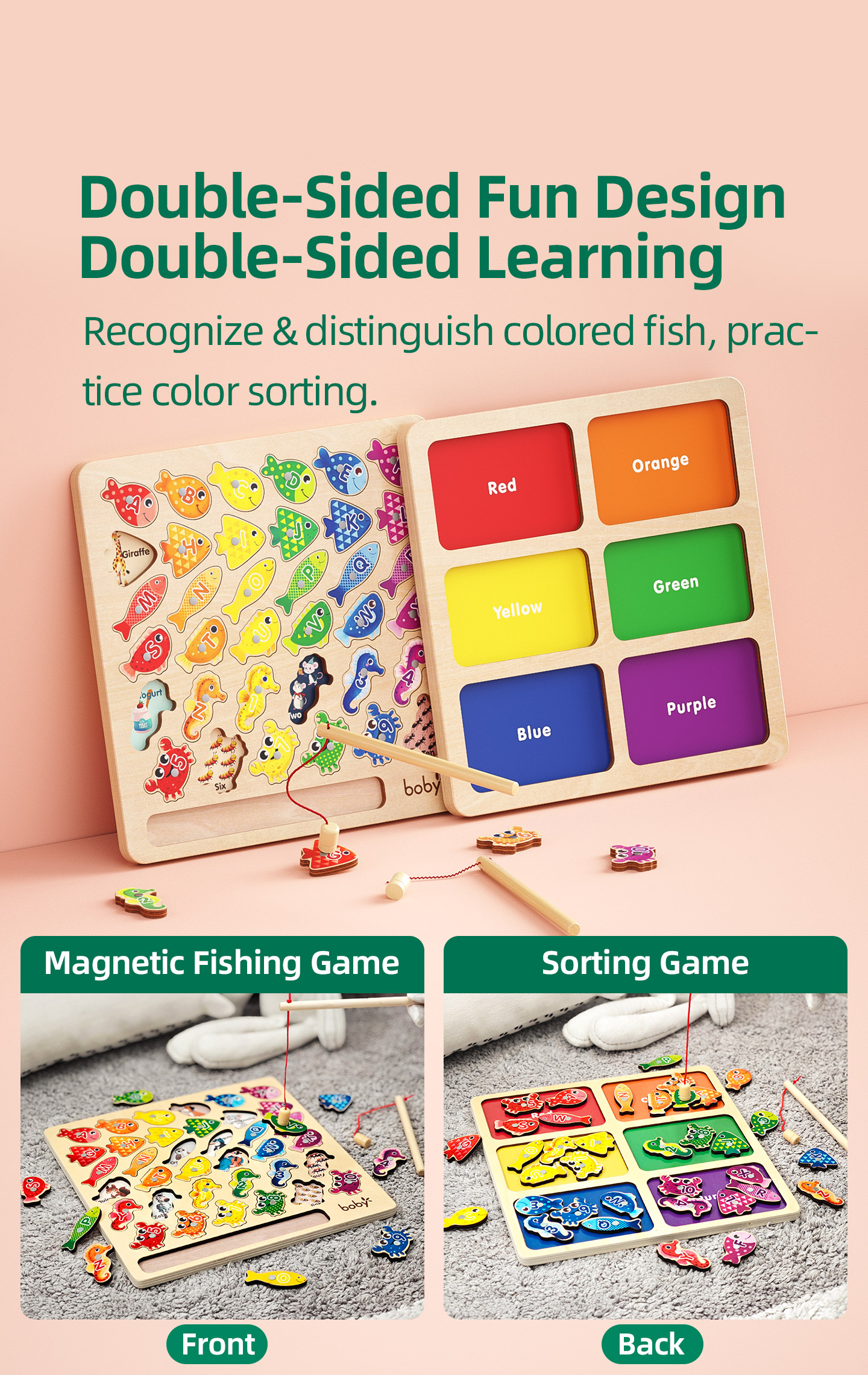 Wooden Montessori Educational Toys Detailed View 3