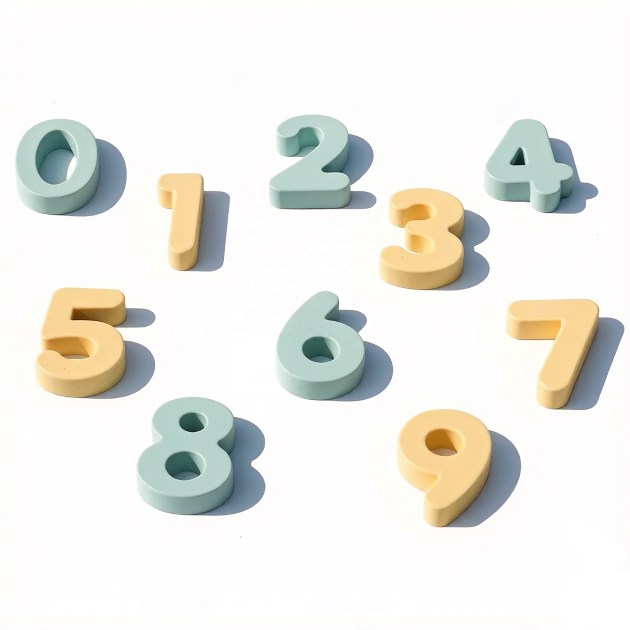 Food Grade Silicone Stacking Blocks Number Shape Puzzle Educational Sensory STEM Hand Eye Coordination Learning Toy Christmas