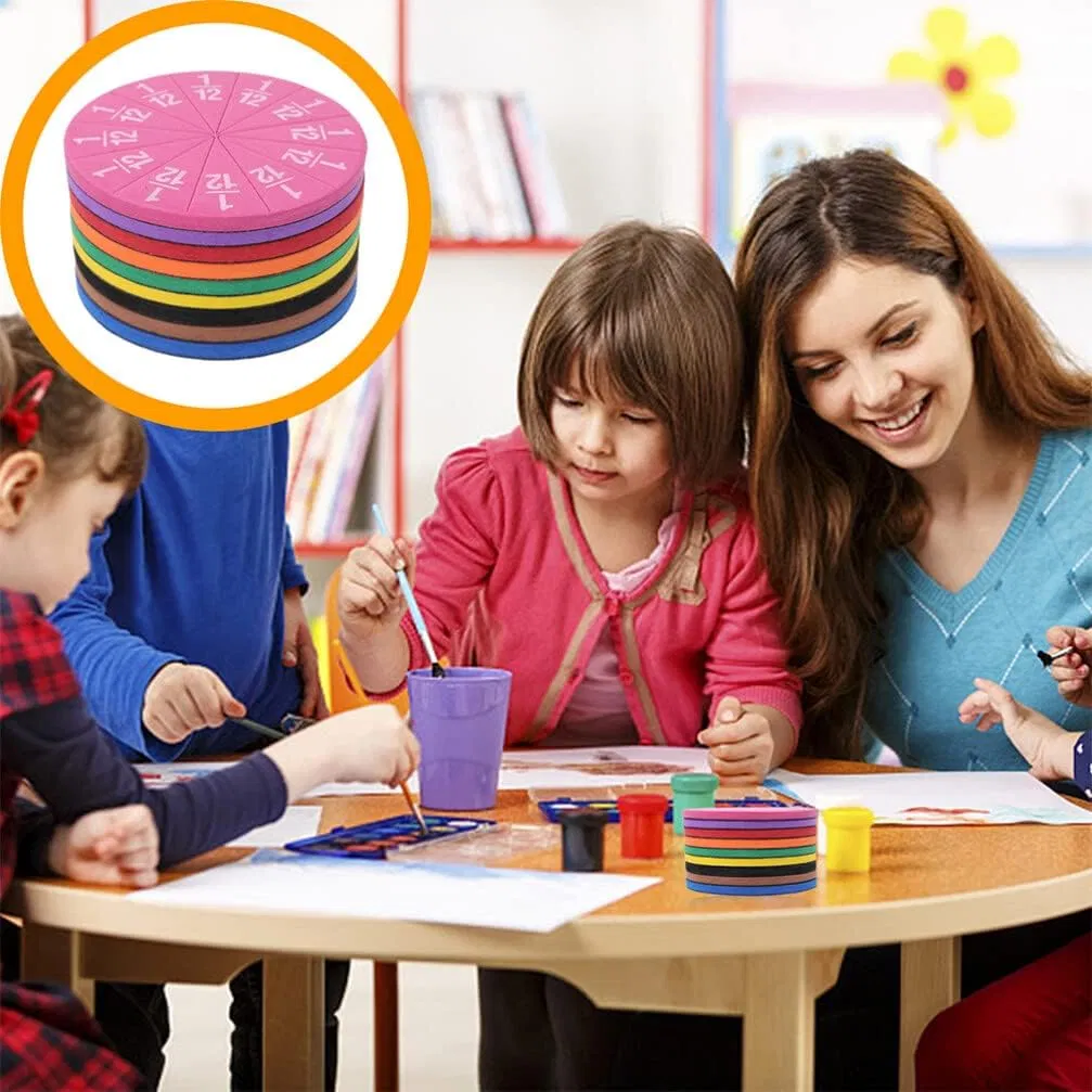 Custom Puzzle Kids Education Toys Mathematics Teaching Aids Magnetic Fraction Toy Set