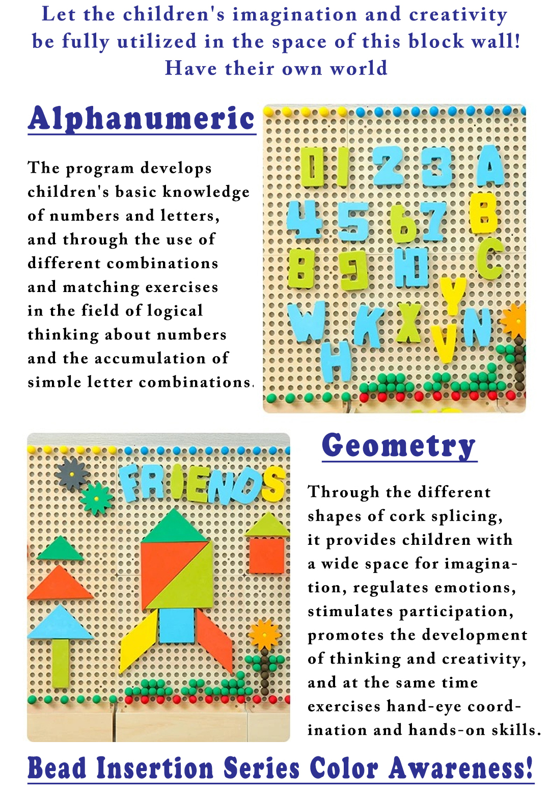 Wall Kindergarten Play Toy