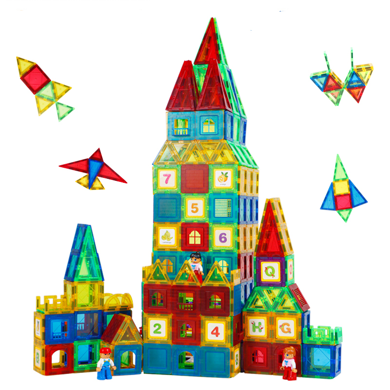 Magnetic Tiles for Kids Ages 3 4 5 6 7 8 Learning Magnet Toys Toddlers Magnetic Building Blocks Educational STEM Christmas Gifts