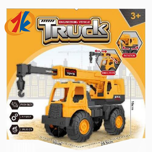 Plastic Construction Vehicles Engineering Toy Set for Kids Including Loader Forklift Crane Tip Lorry Agitating
