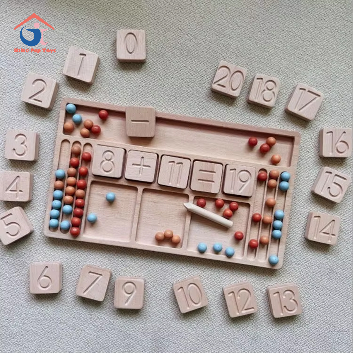 Dropshipping Partner China Supplier Wooden Preschool Math Learning Board Educational Toy for Toddler's Counting Number