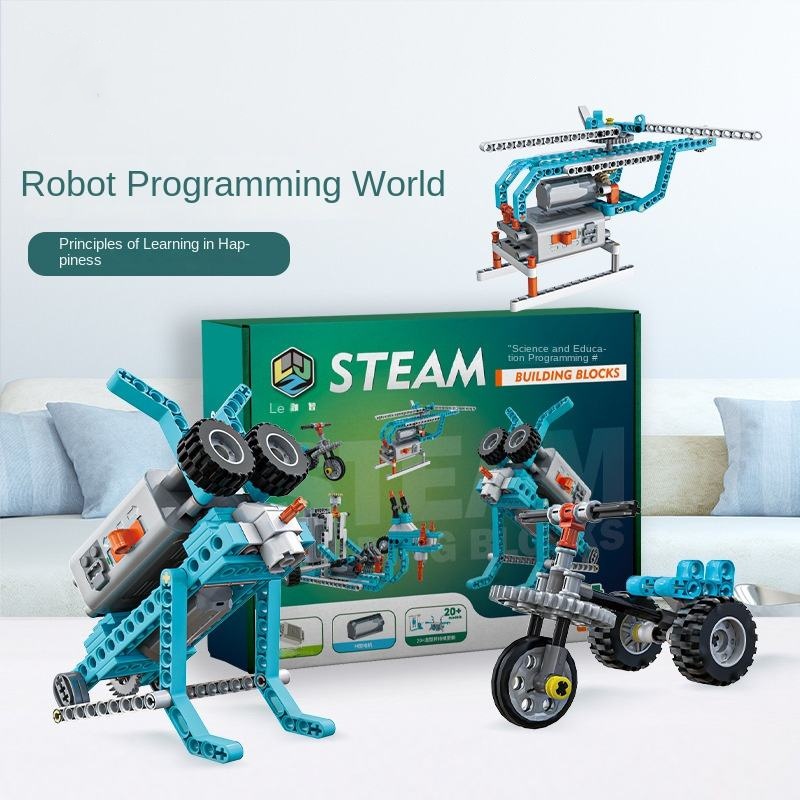 Wholesale Mechanical Engineer Scientific Technical Educational Stem Toy Programming Smart Robot Programable Build Block Set