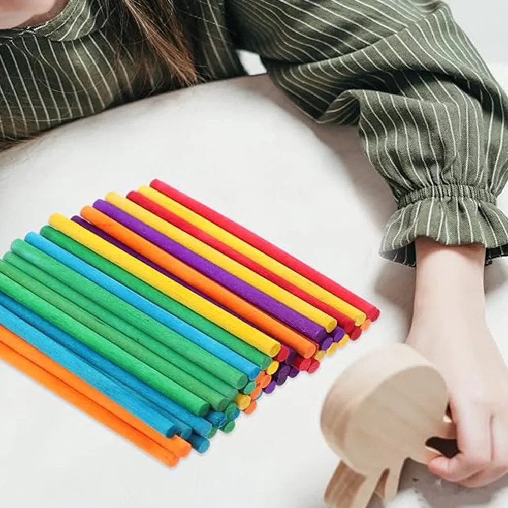 Children Montessori Mathematics Learning Calculation Toys Wooden Counting Colorful Stick for Kids