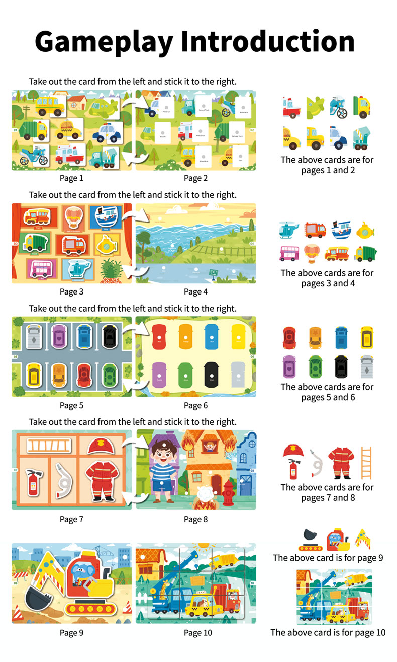 Puzzle Paste Matching Activity