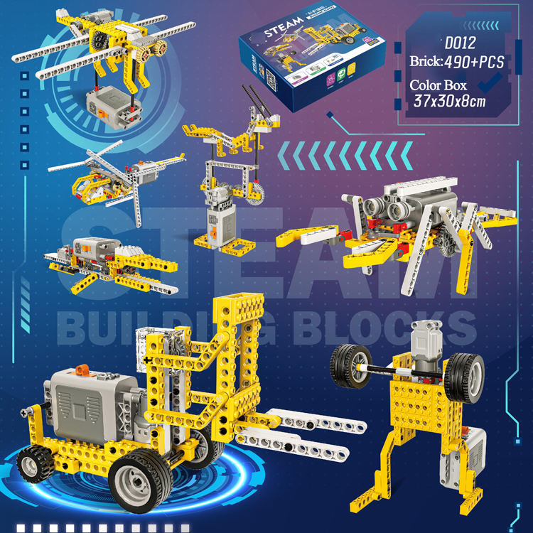 Wholesale Mechanical Engineer Scientific Technical Educational Stem Toy Programming Smart Robot Programable Build Block Set
