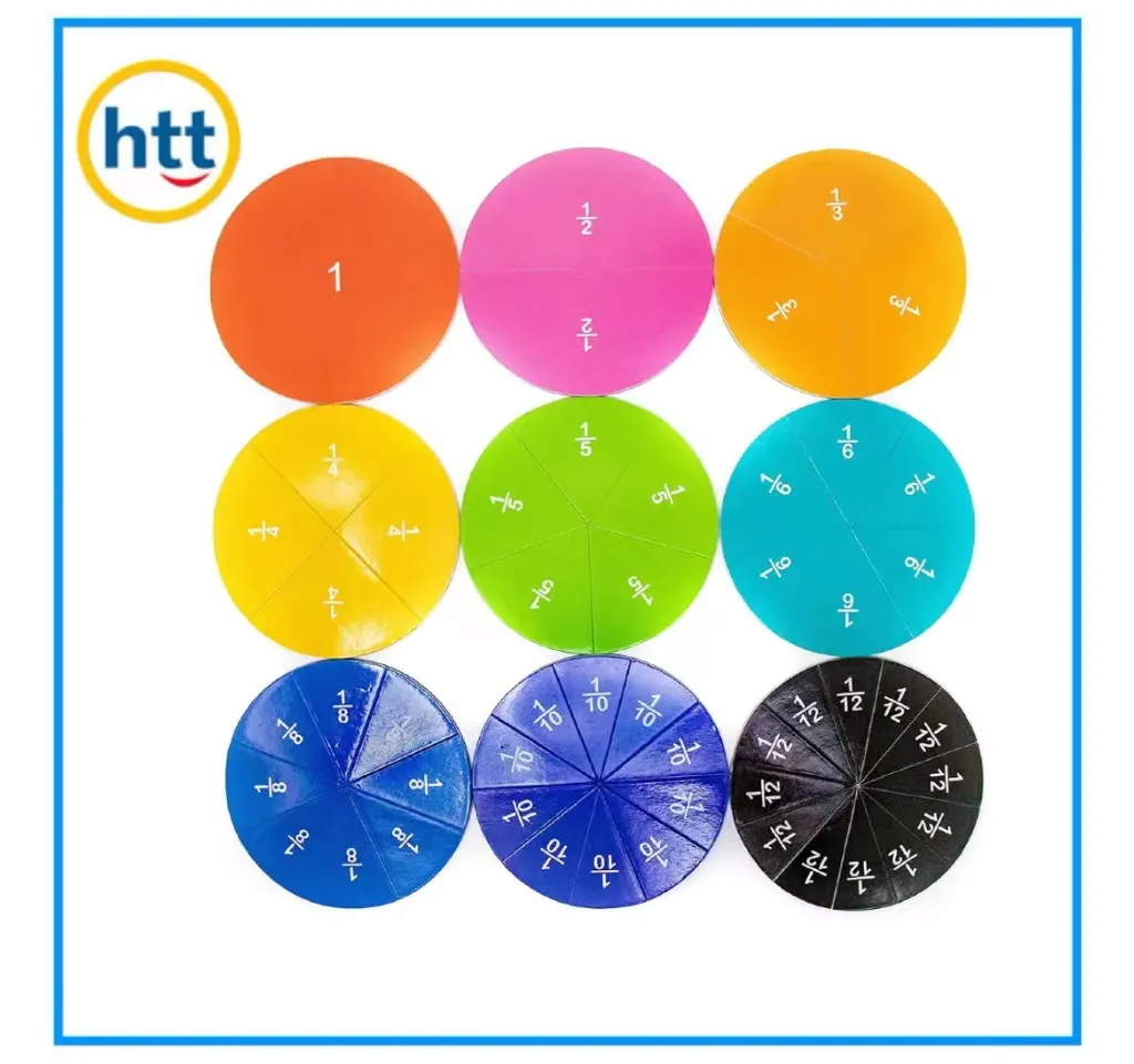 Custom Puzzle Kids Education Toys Mathematics Teaching Aids Magnetic Fraction Toy Set