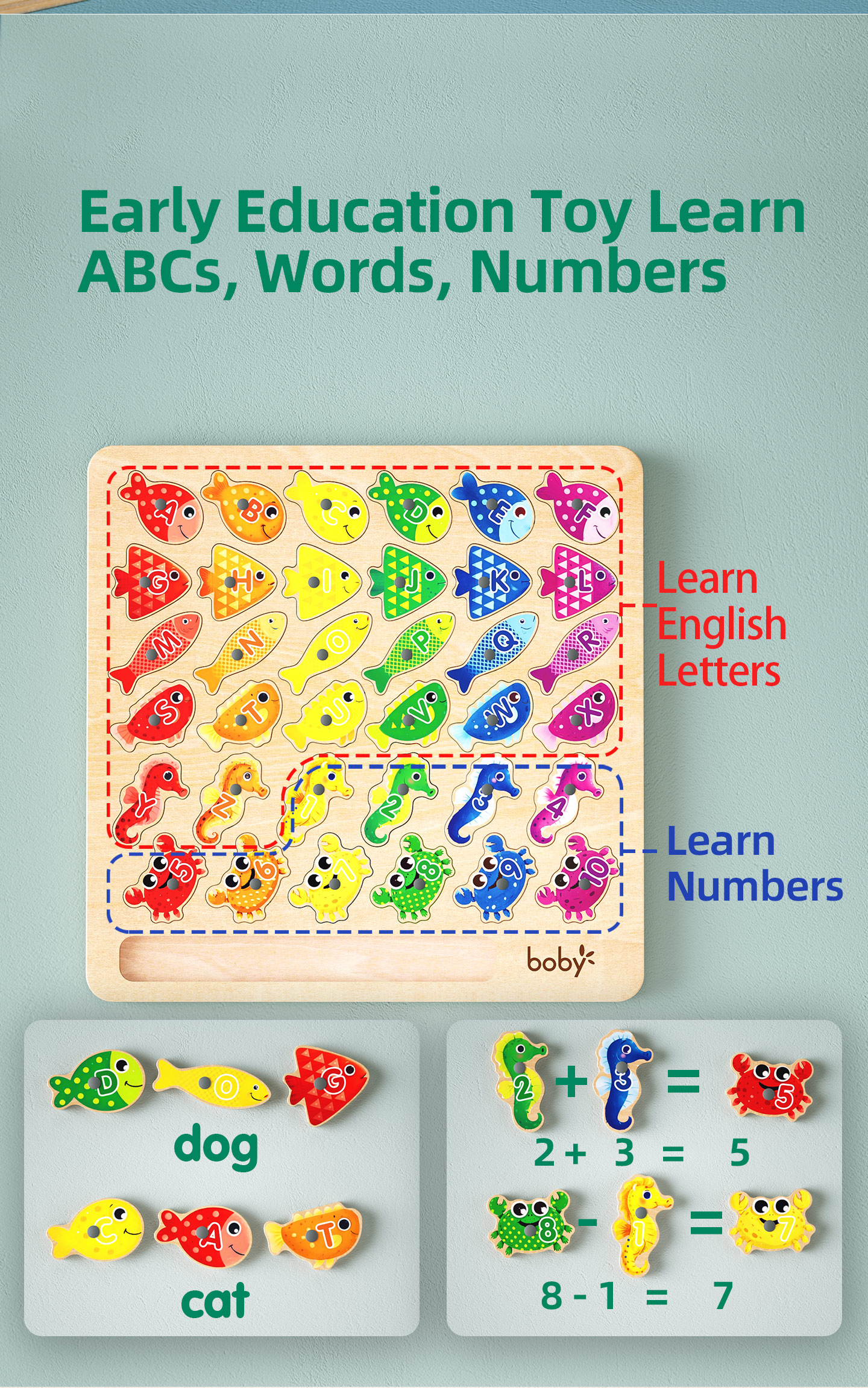 Wooden Montessori Educational Toys Detailed View 5