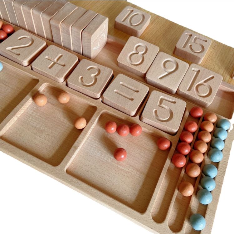Dropshipping Partner China Supplier Wooden Preschool Math Learning Board Educational Toy for Toddler's Counting Number
