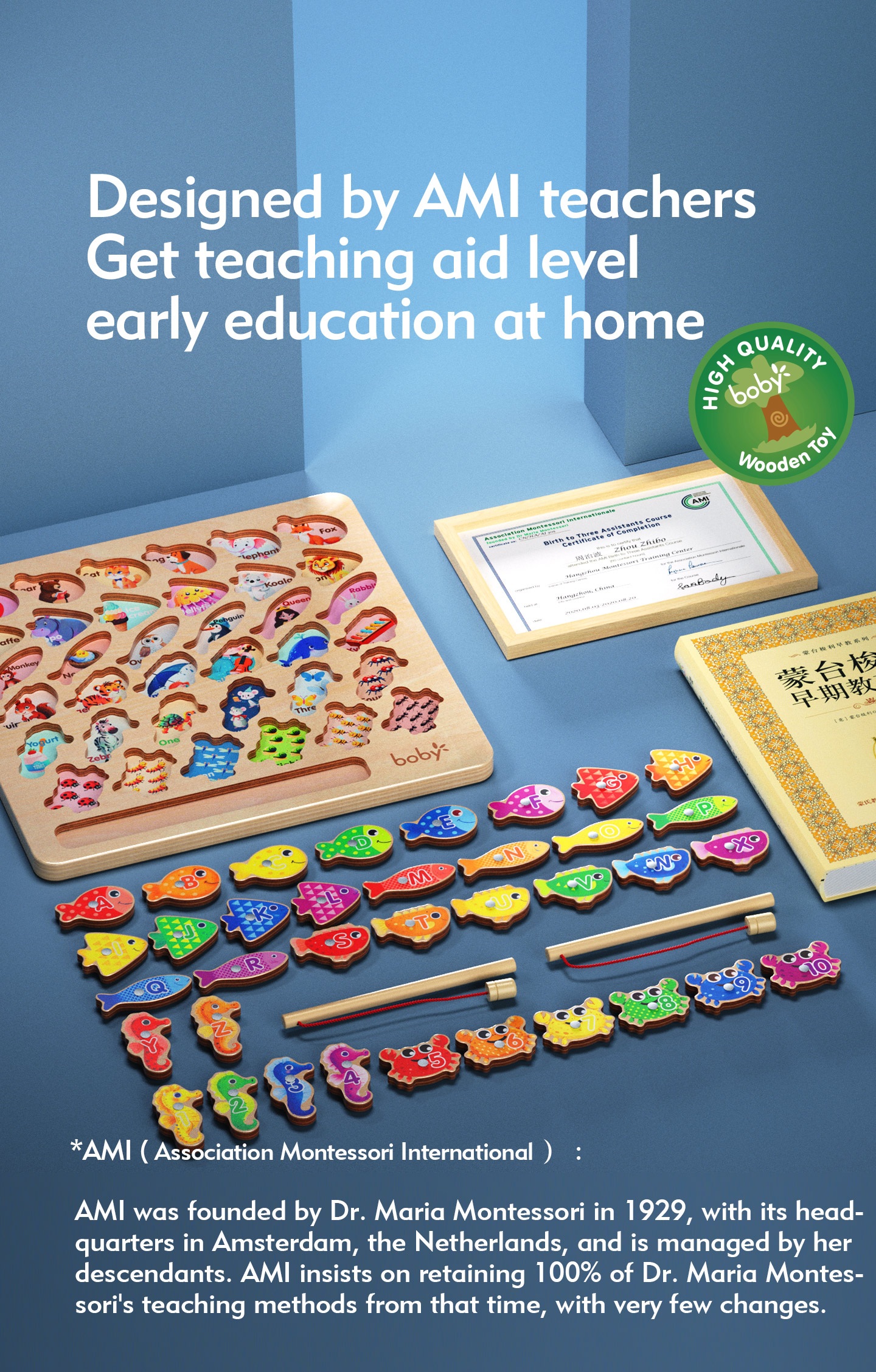 Wooden Montessori Educational Toys Detailed View 2