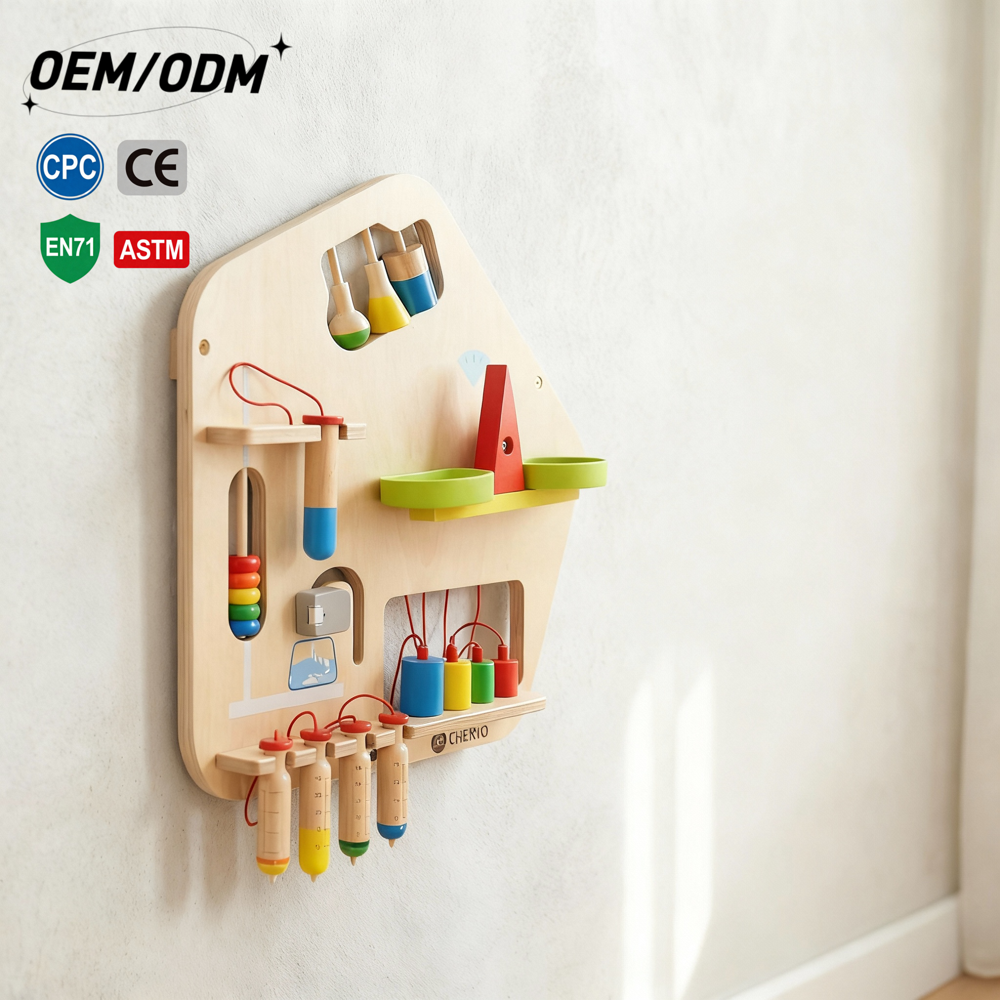Wooden Montessori STEM Chemistry Lab Educational Toy for Kids 2-13 Years-Safe Non-Toxic Space-Saving Science Experiment