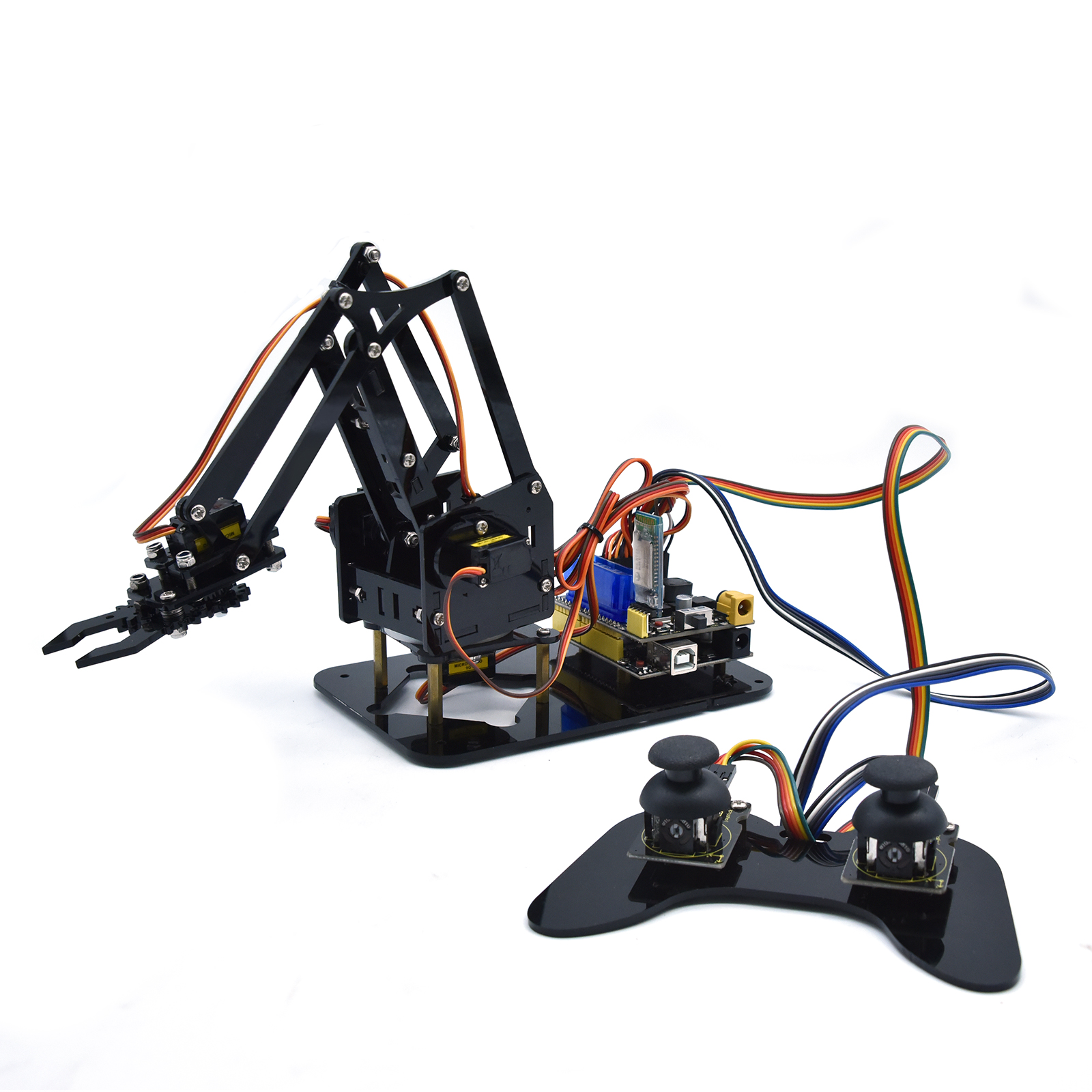 4DOF STEM Toys Robot Mechanical Arm Claw Kit for Arduino DIY Programming Learning Educational 4 Axis Robot Arm