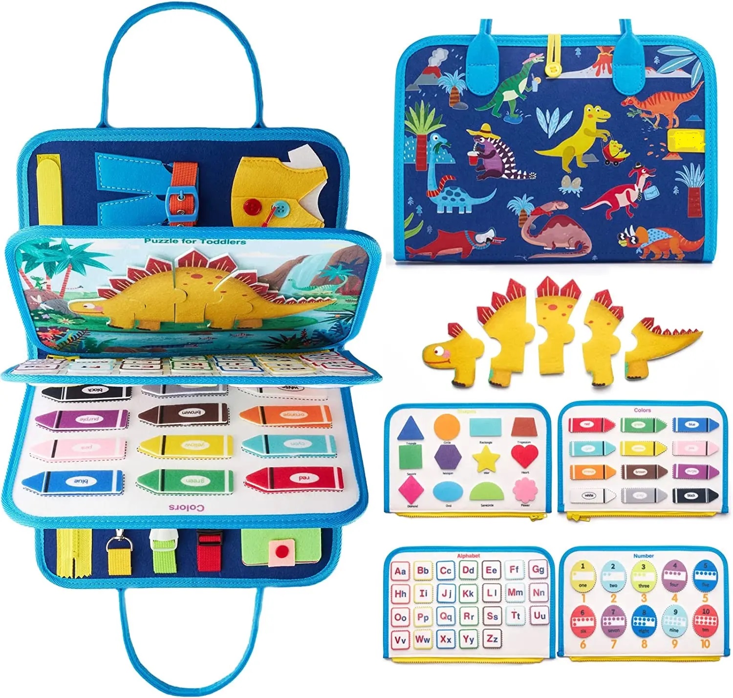 In Stock Montessori Toys for Toddler Early Education Felt Busy Boards Quiet Book