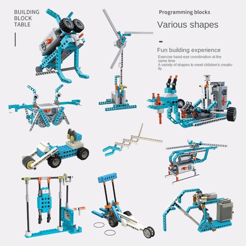 Wholesale Mechanical Engineer Scientific Technical Educational Stem Toy Programming Smart Robot Programable Build Block Set
