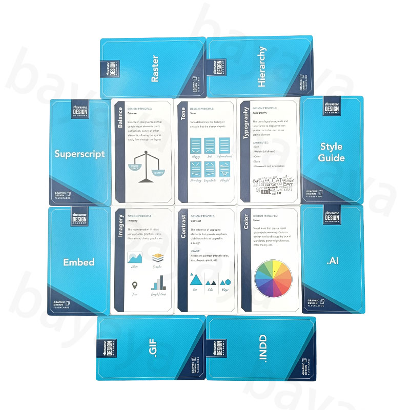 Custom Durable Montessori Educational Learning Toys 78 Graphic Design Flash Cognitive Cards for Kids Memory Game
