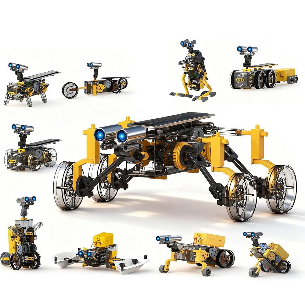 25 in 1 Educational Tech Solar Powered Robotic Kits STEM Science Experiment Solar Energy Robot Projects Engineering Building Toy