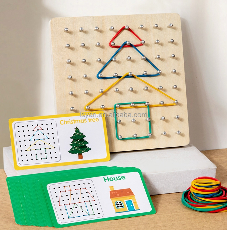 Wooden Geoboard Detail 2