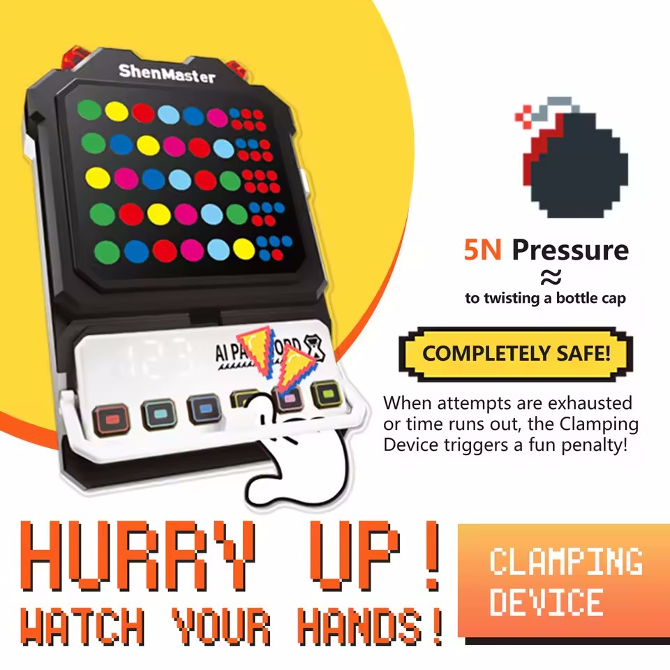Super Decoder Crack the Code- Brain Teaser 10000+ Code-Breaking Multiplayer Handheld Educational Game Toy for Kids &amp; Adults