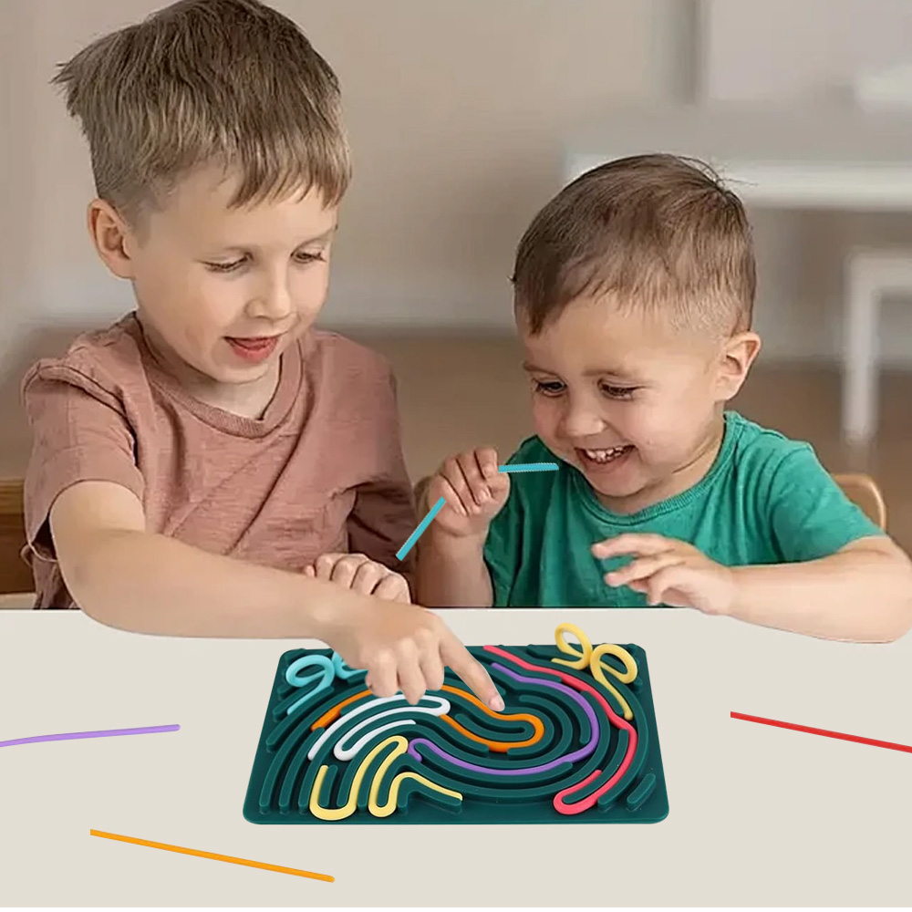 Educational Physical Sensory Integration Training Equipment Silicone Young Children Kids Sensory Activity Board Toy