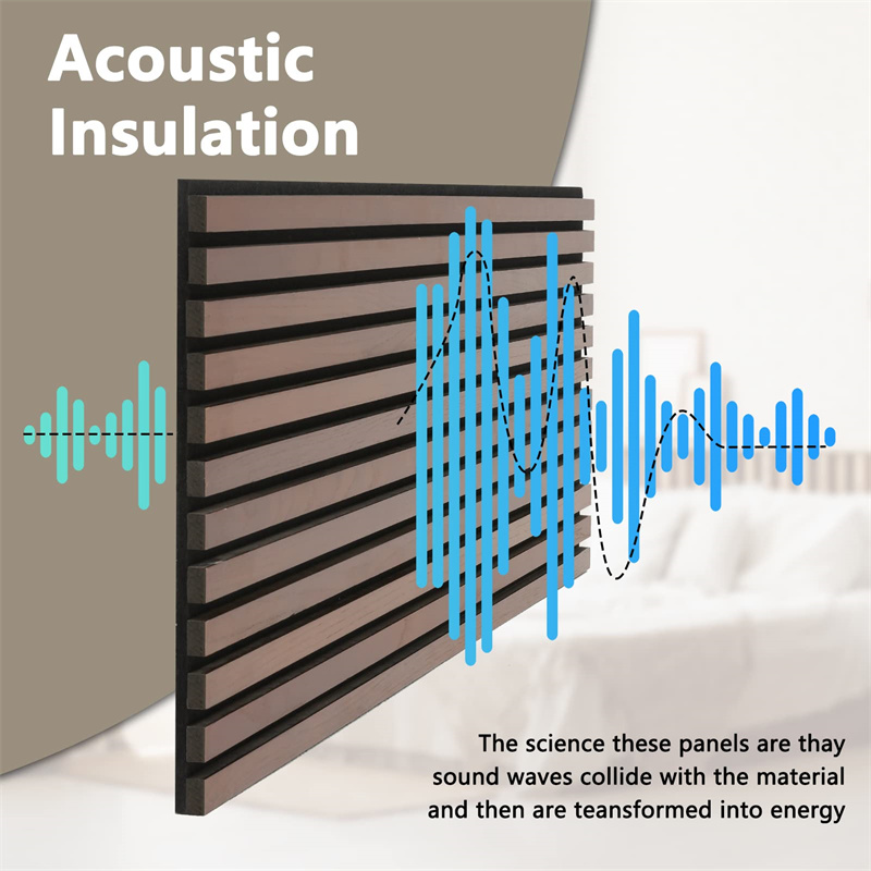 Oak Slat wood panels application