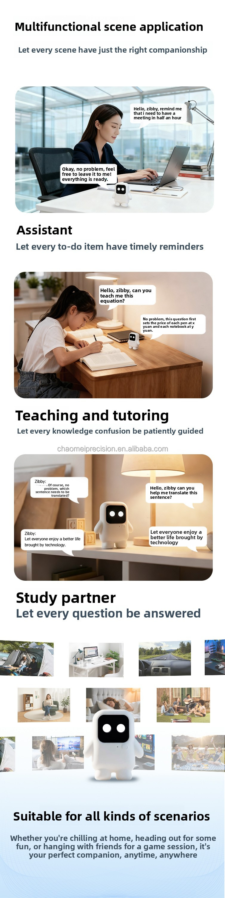 Customized Clothes Portable Mini Porket Smart Robot Emotional AI Smart Toy Language Translation Learning Machine for Women