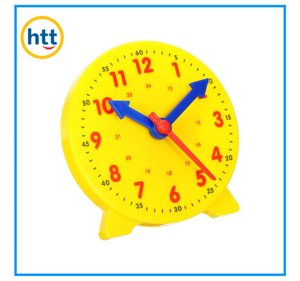 School Teaching Mathematics Clock Model, Plastic Toy Clock for Kids
