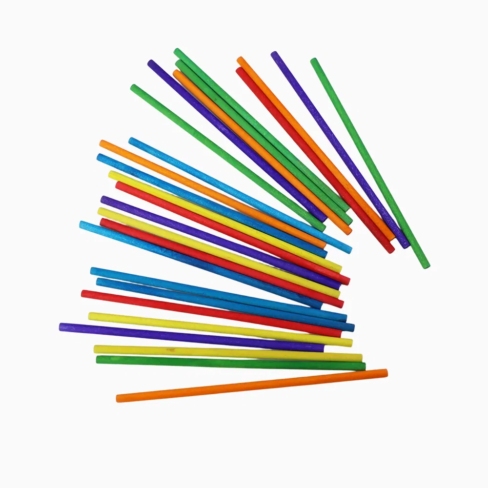Children Montessori Mathematics Learning Calculation Toys Wooden Counting Colorful Stick for Kids