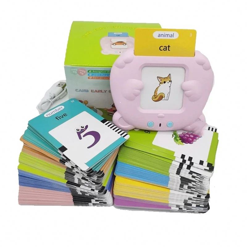 Learning Machine for Kid Talking Flash Cards Kids Language Electronic Audio Book Learn English Words Toys