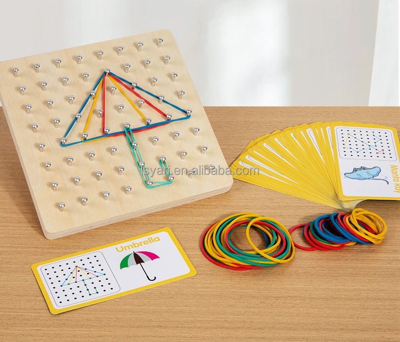 Wooden Geoboard Detail 7
