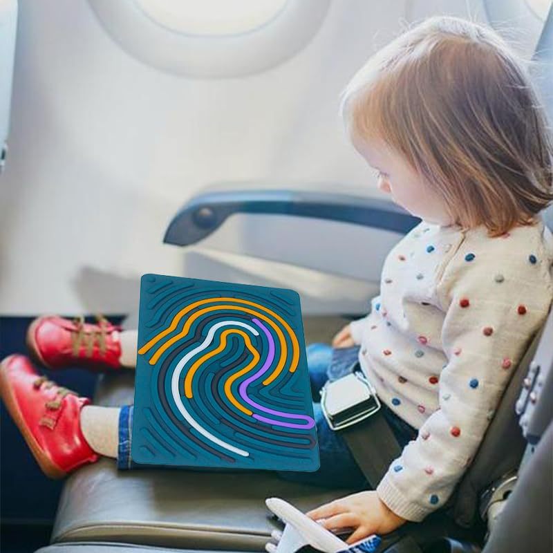 Kids Educational Toys Fidget Sensory Activity Developing Board Toy With Autism Stress Relief Toy Silicone Sensory Activity Board
