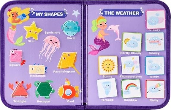 2025 Hot Selling Montessori Toys for Toddlers 1-3, Learning Activities with Life Skill, Alphabet, Number, Shape, Busy Board