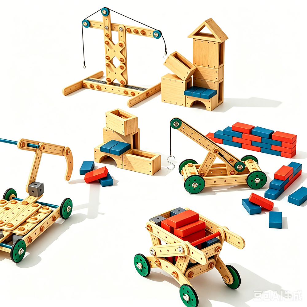 Child Safe Wooden Twist Build Set Multi Model STEM Learning Toy to Enhance Fine Motor Skills and Problem Solving