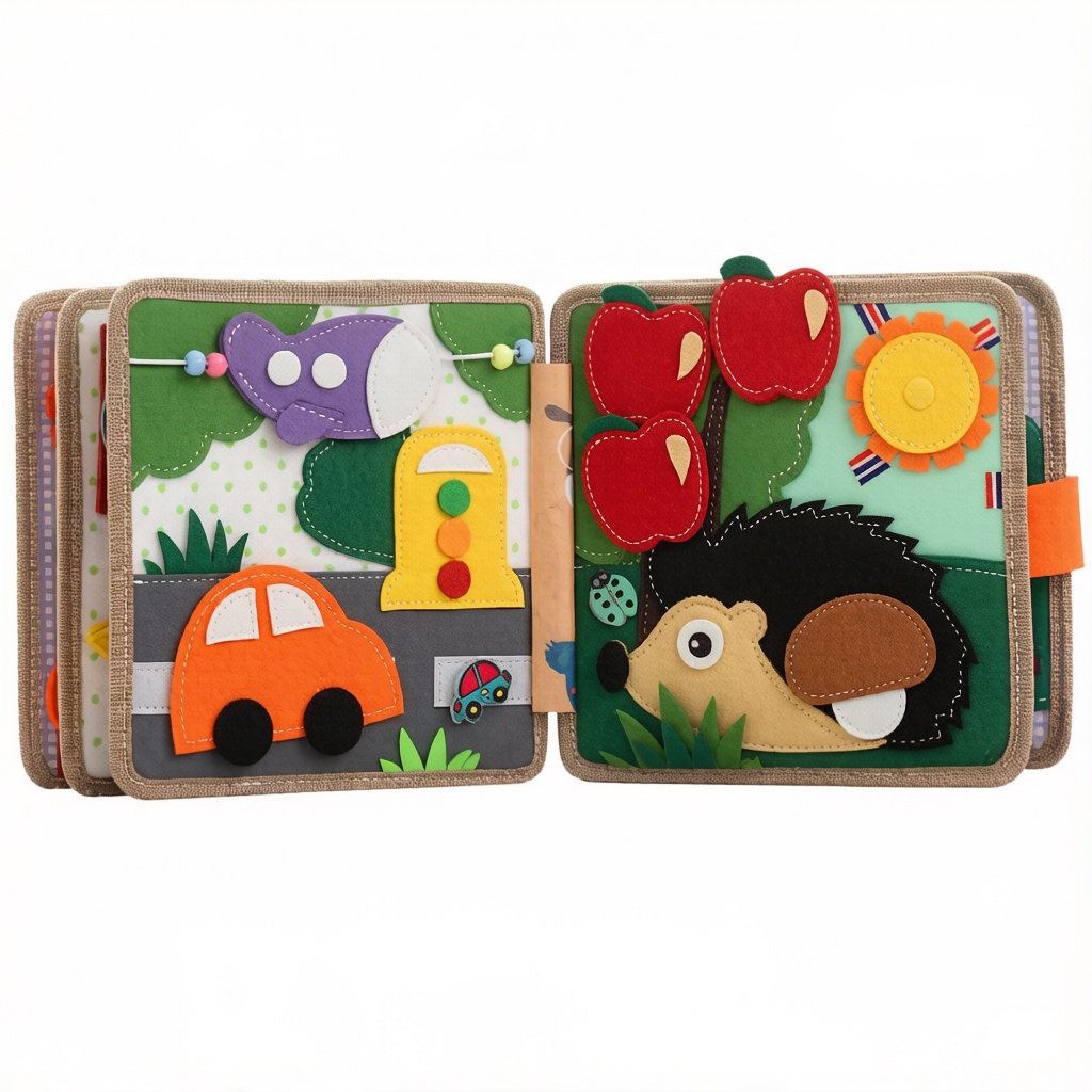 Montessori Busy Book Set, Educational Toys for Toddlers, Sensory Activities Book Other Educational Toys