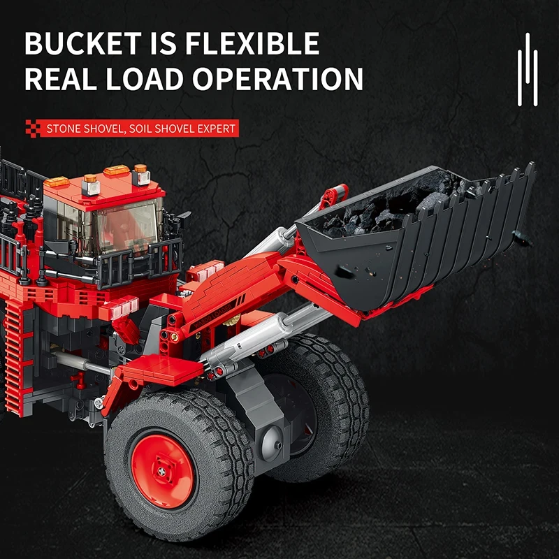 Reobrix 22010 D11 Bulldozer Remote Control Engineering Vehicle RC Car Model Bricks DIY Toys for Kids Gifts Building Blocks Sets